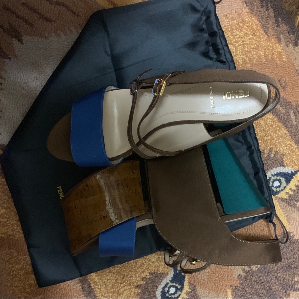 Fendi Ff Platforms Color Block Flatform Spring Tr… - image 4